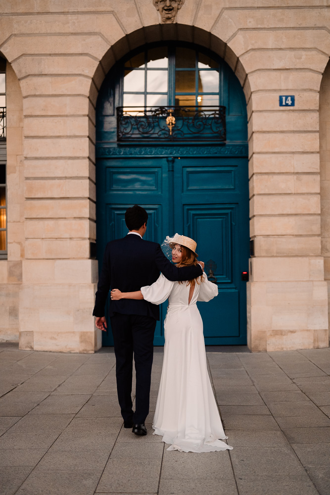 Paris wedding mariage Place Vendôme