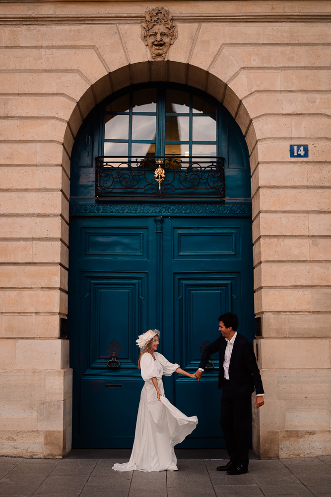 Paris wedding mariage Place Vendôme