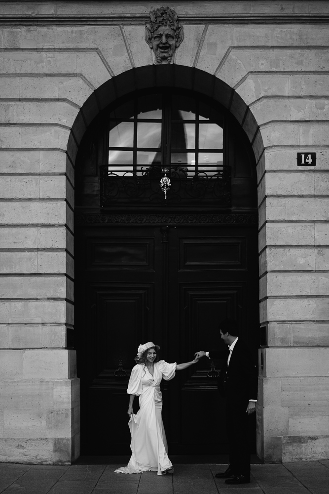 Paris wedding mariage Place Vendôme