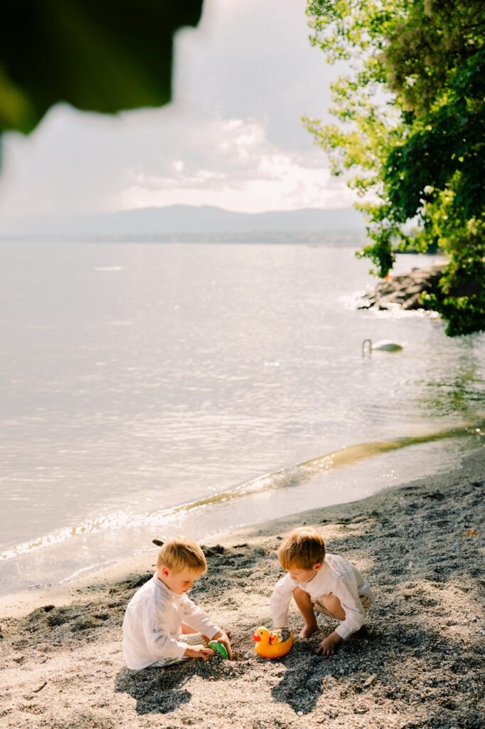Famille Lausanne suisse lac Léman